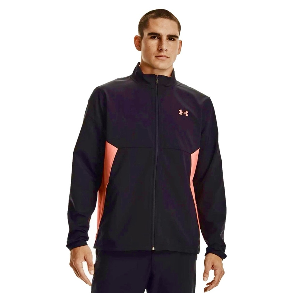 Under Armour Venom Red Men’s Storm Windstrike Full Zip Jacket Long Sleeve